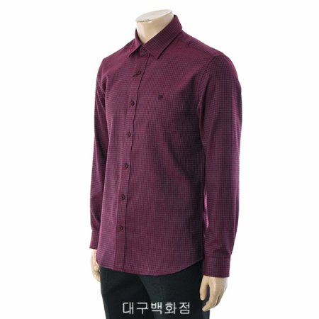 고방체크 슬림핏 셔츠