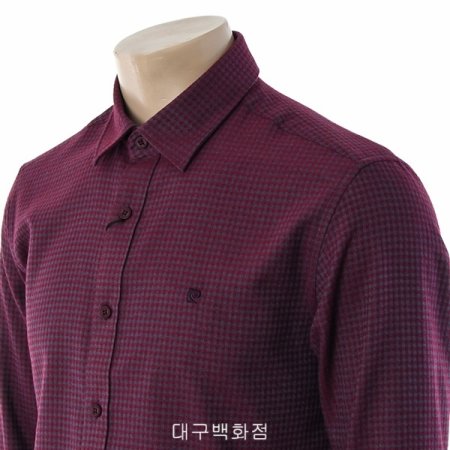 고방체크 슬림핏 셔츠