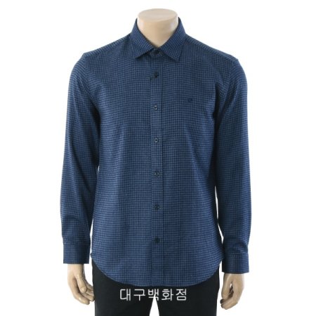 고방체크 슬림핏 셔츠