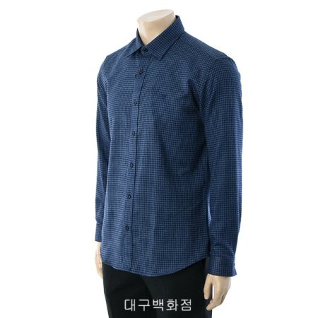 고방체크 슬림핏 셔츠