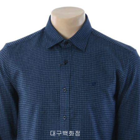 고방체크 슬림핏 셔츠