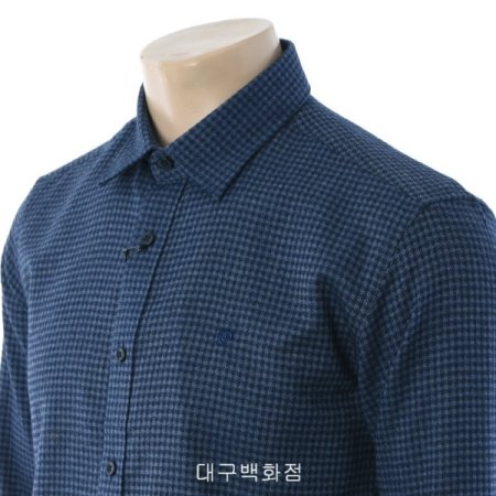 고방체크 슬림핏 셔츠