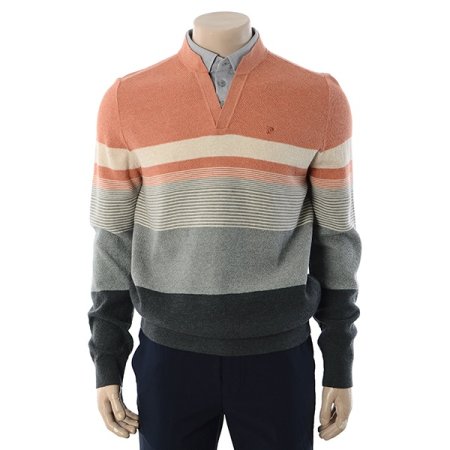 피에르가르뎅 스트라이프 레이어드 니트