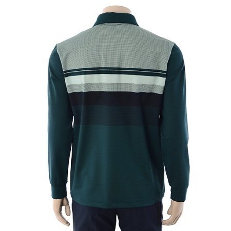 스퀘어 조직 스트라이프 티셔츠