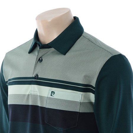 스퀘어 조직 스트라이프 티셔츠