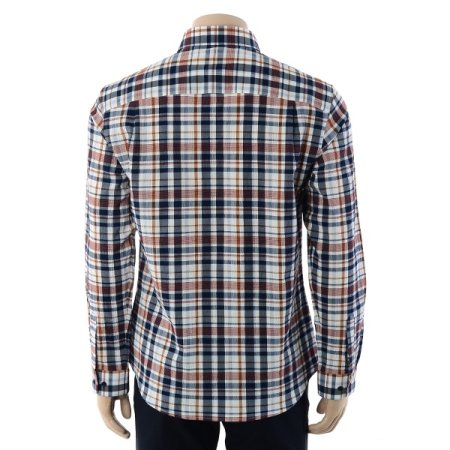 빅체크 써커 노멀핏 셔츠