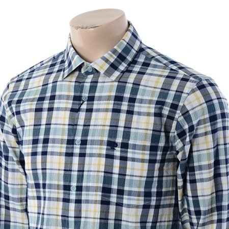 빅체크 써커 노멀핏 셔츠