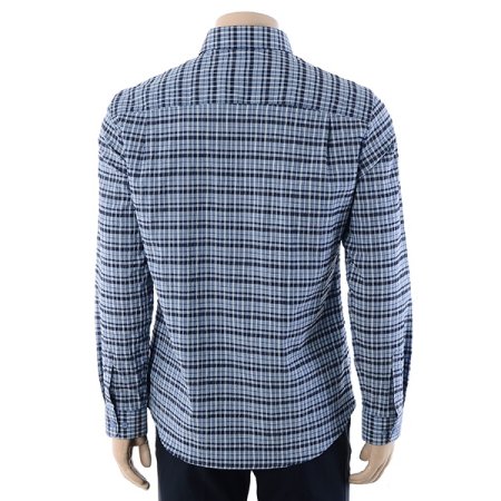 중체크 써커 노멀핏 셔츠