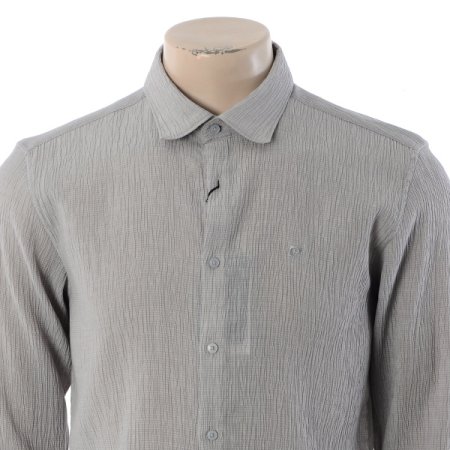 크리즈 조직 슬림핏 셔츠