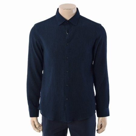 크리즈 조직 슬림핏 셔츠