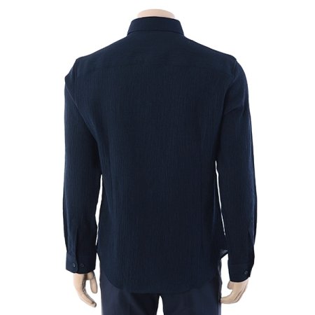 크리즈 조직 슬림핏 셔츠