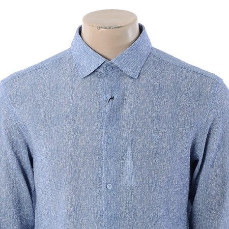 프린트 써커 슬림핏 셔츠