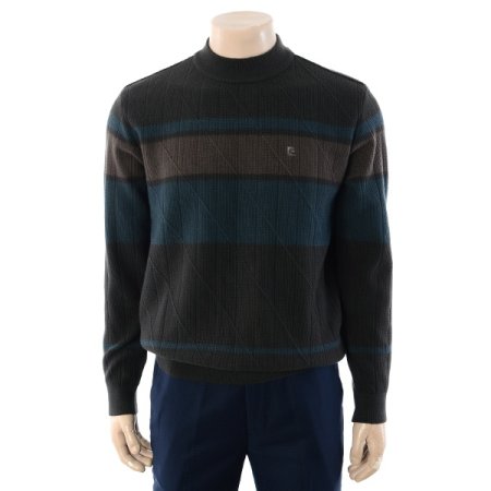 컬러 블러킹 하프터틀니트