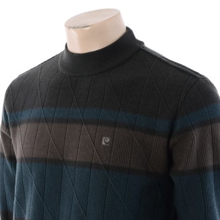 컬러 블러킹 하프터틀니트