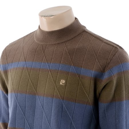 컬러 블러킹 하프터틀니트