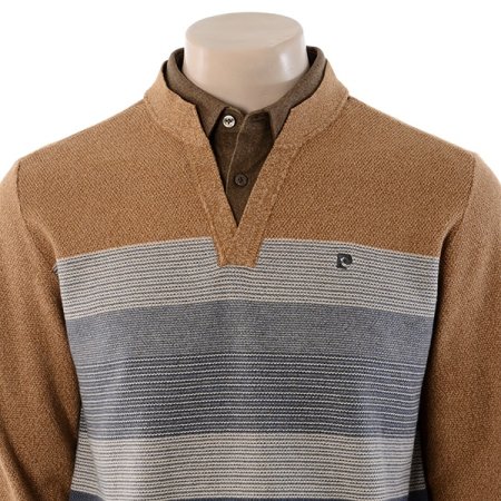 컬러 블럭 레이어드 니트