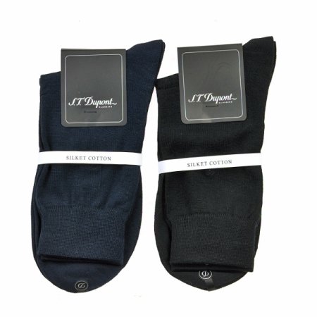 듀퐁 신사용 양말 블랙 네이비 2족