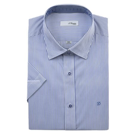 반팔 얇은120수 스트라이프 슬림핏