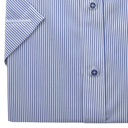 반팔 얇은120수 스트라이프 슬림핏