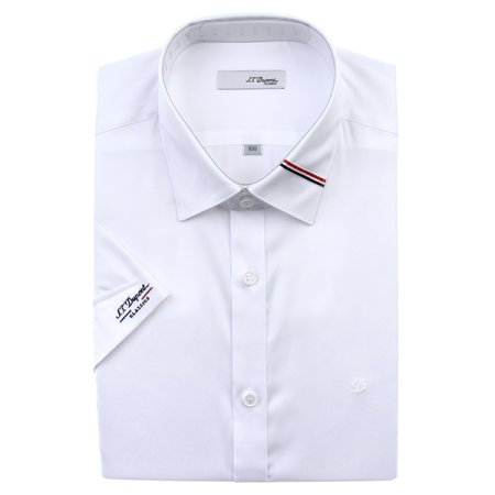 반팔 카라 소매 포인트 슬림핏