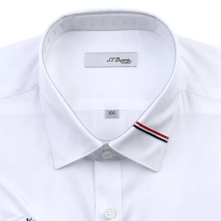 반팔 카라 소매 포인트 슬림핏