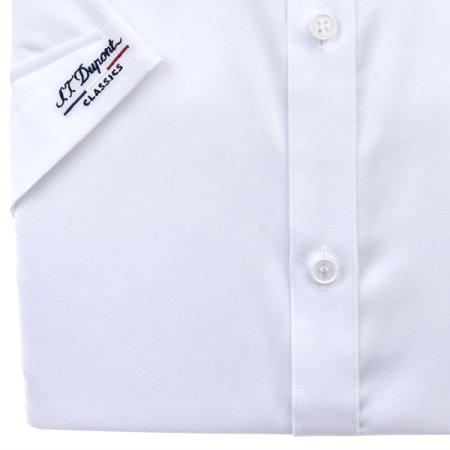 반팔 카라 소매 포인트 슬림핏