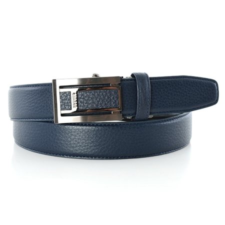 브로이어 블루 자동 벨트 네이비