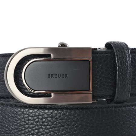 브로이어 블루 소가죽 자동벨트 블랙
