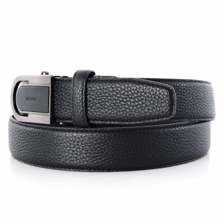 브로이어 블루 소가죽 자동벨트 블랙
