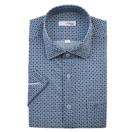 여름용 폴리 져지 프린트 반팔 일반핏