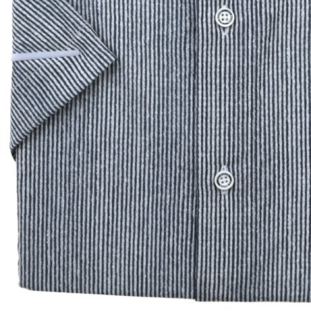 반팔 여름용폴리써커 스트라이프 일반핏