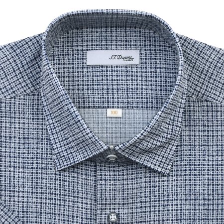 폴리써커 체크 프린트 반팔 일반핏