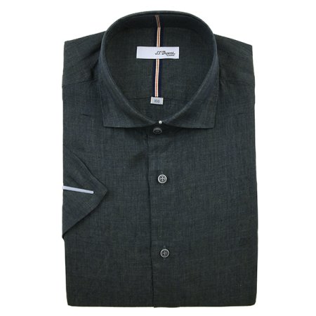 빈티지 린넨 반팔 슬림핏