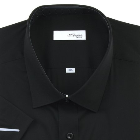 카라 뒷고대 자수 반팔 슬림핏