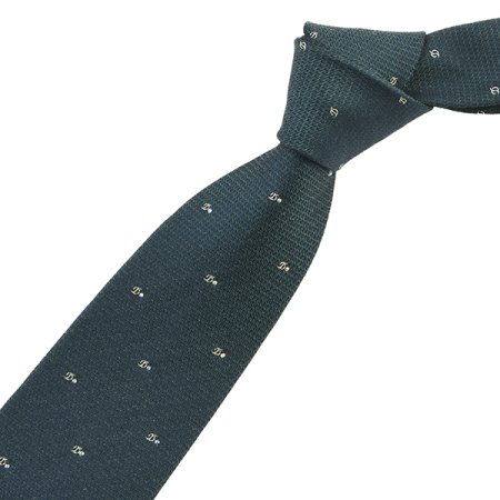 큐빅과 골드 D로고가 어우러진 타이