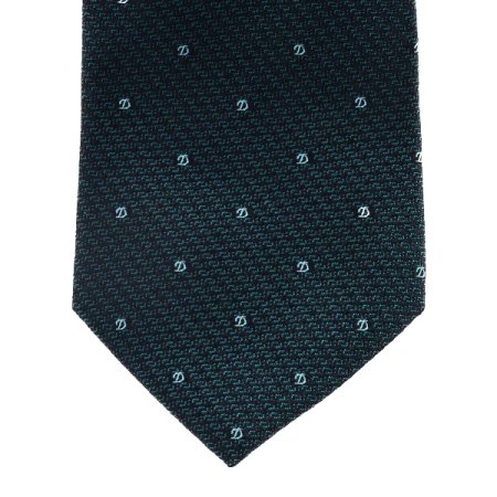D로고가 잔잔하게 배열된 로고넥타이