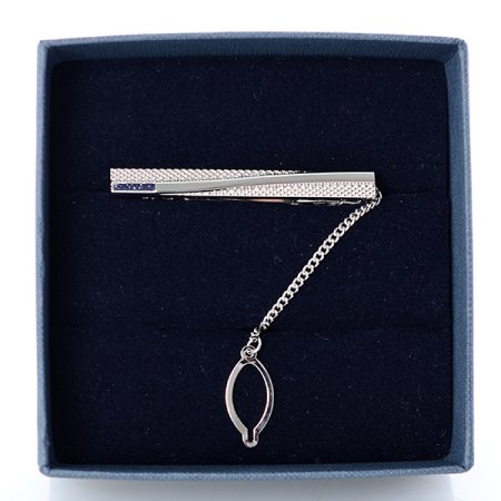 브로이어 블루 넥타이핀