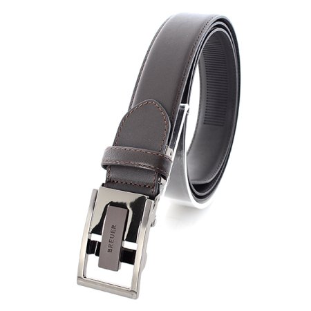 브로이어 블루 자동 벨트 브라운