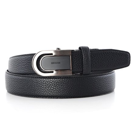 브로이어 블루 소가죽 자동벨트 블랙