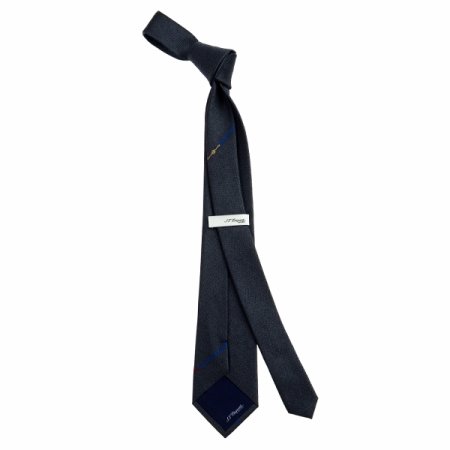 듀퐁D로고삼색 원포인트 된 타이