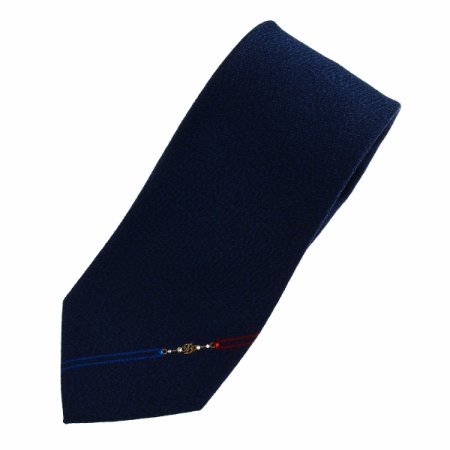 듀퐁D로고삼색 원포인트 된 타이