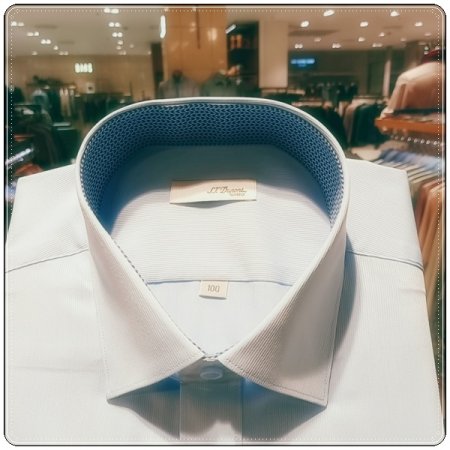 시그니처인 풀로고 자수를 수놓은 셔츠