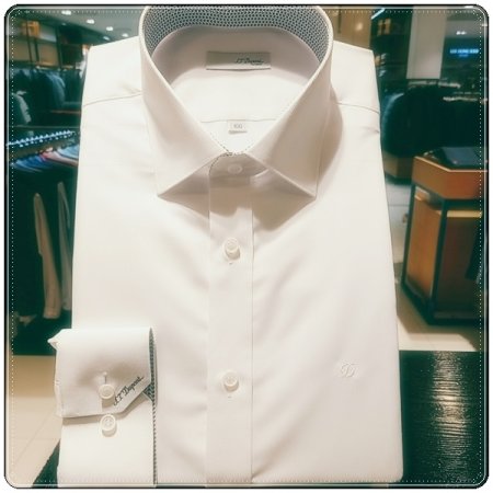 시그니처인 풀로고 자수를 수놓은셔츠