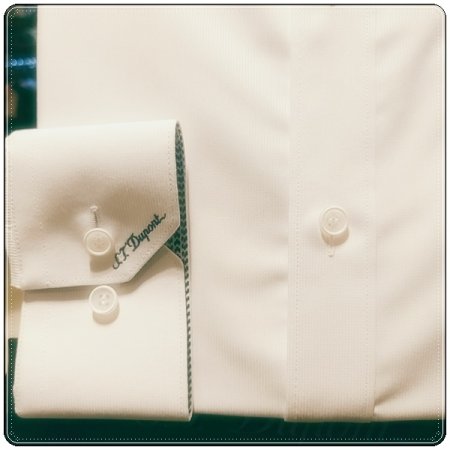 시그니처인 풀로고 자수를 수놓은셔츠