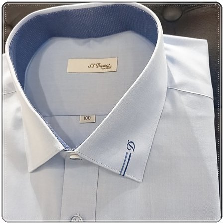 투톤자수와 D로고 자수 셔츠