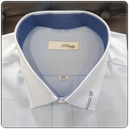 투톤자수와 D로고 자수 셔츠