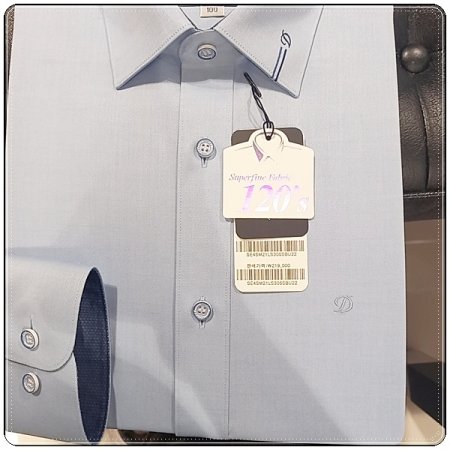 투톤자수와 D로고 자수 셔츠