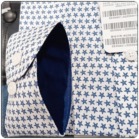 불가사리 모티브패턴을 프린트한 셔츠