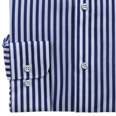 굵은 런던스트라이프 모티브원단셔츠