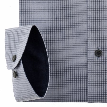 스판소재의 슬림체크셔츠